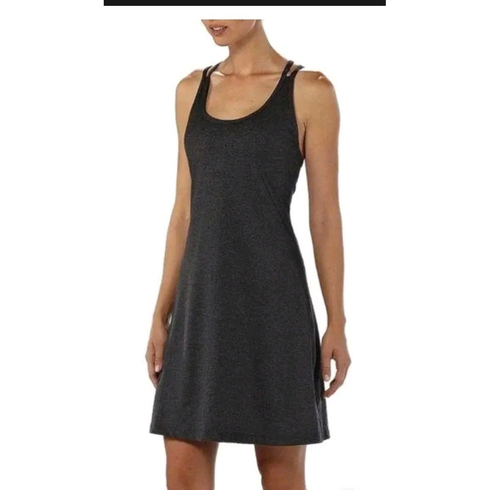 Patagonia Women Blue Heather‎ Lattice Back Active Dress Built-in Bra Medium